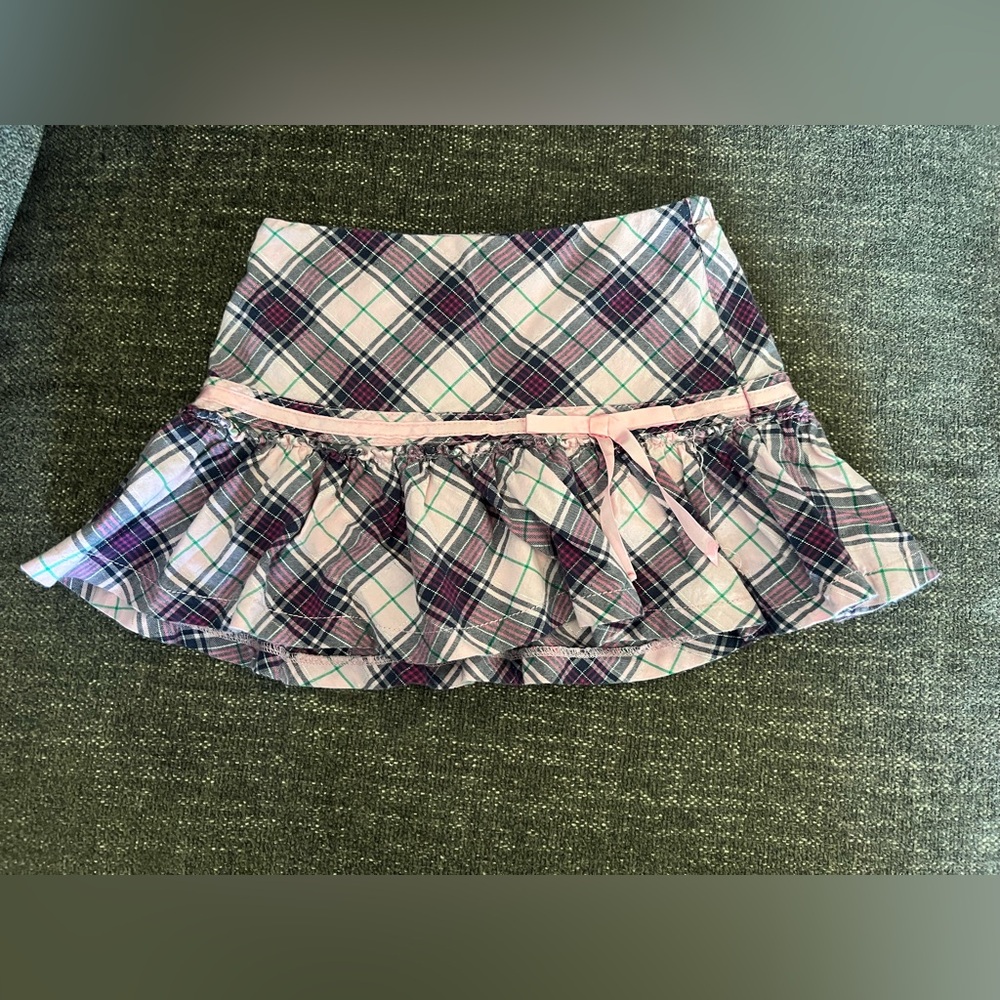 Y2K Justice Plaid Pink Skort